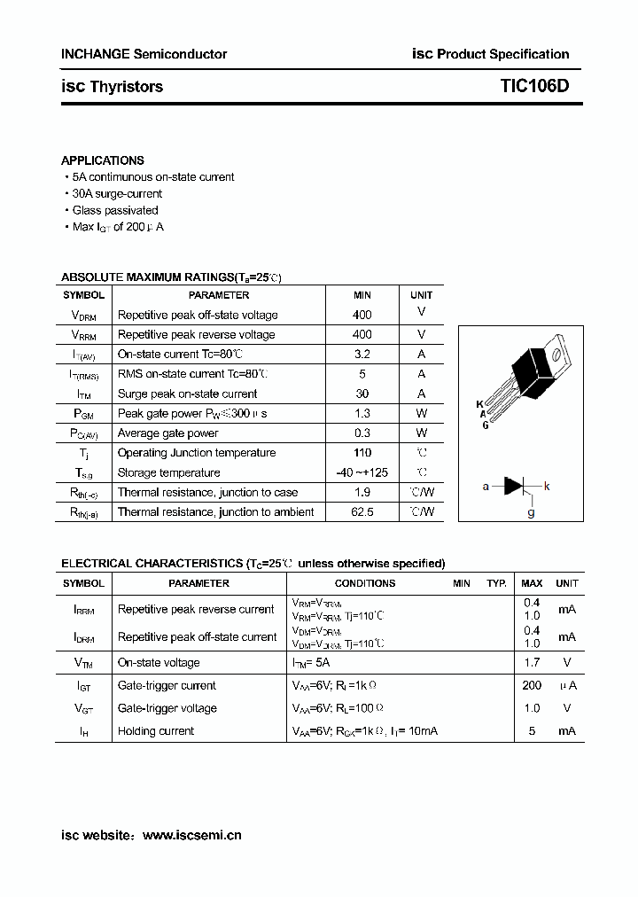 TIC106D_8611329.PDF Datasheet