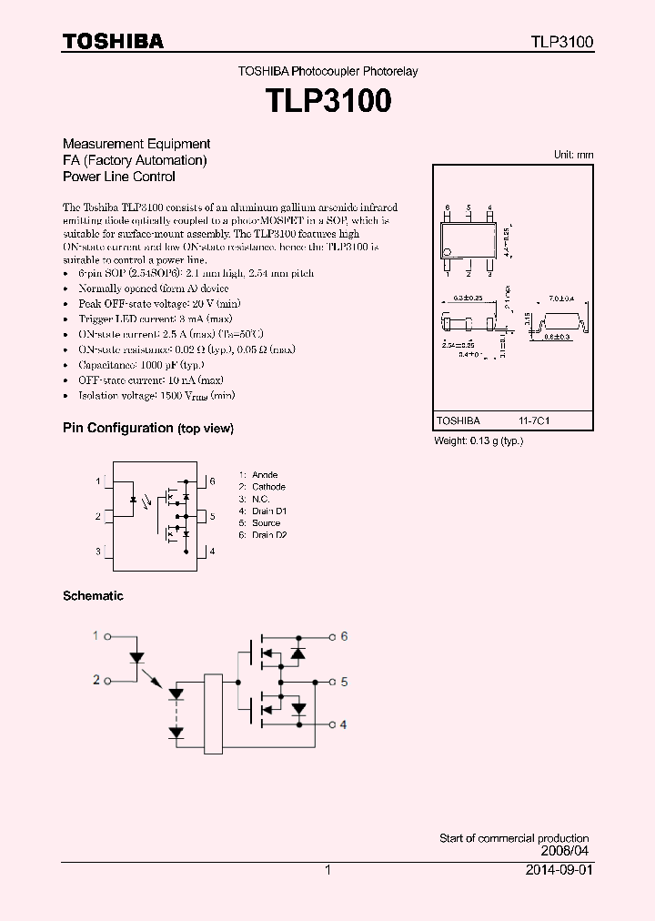 TLP3100_8611539.PDF Datasheet