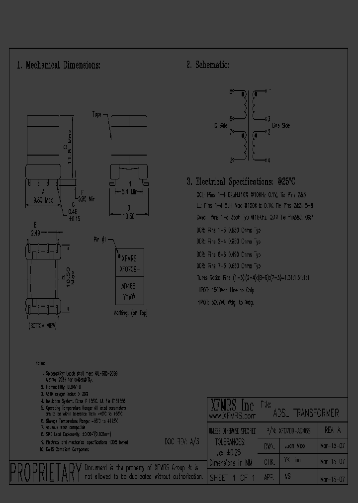 XF0709-AD46S_8611909.PDF Datasheet