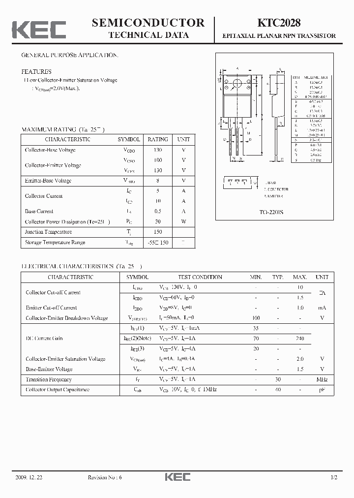 KTC2028-15_8612167.PDF Datasheet