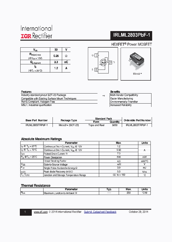 IRLML2803PBF-1_8612504.PDF Datasheet