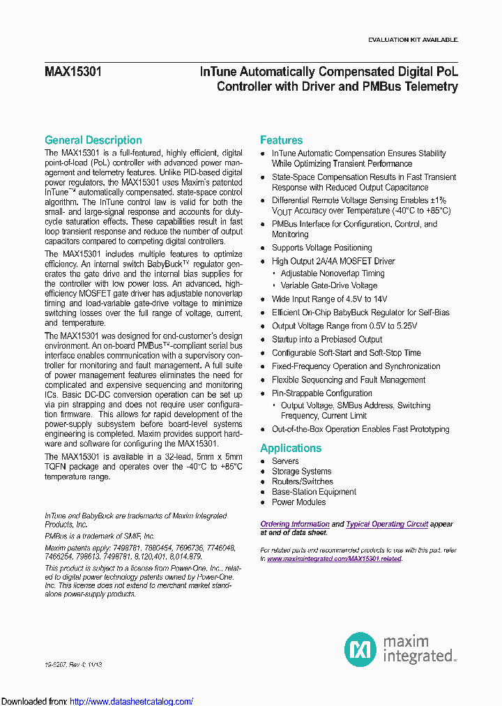 MAX15301AC00TCJB_8613128.PDF Datasheet