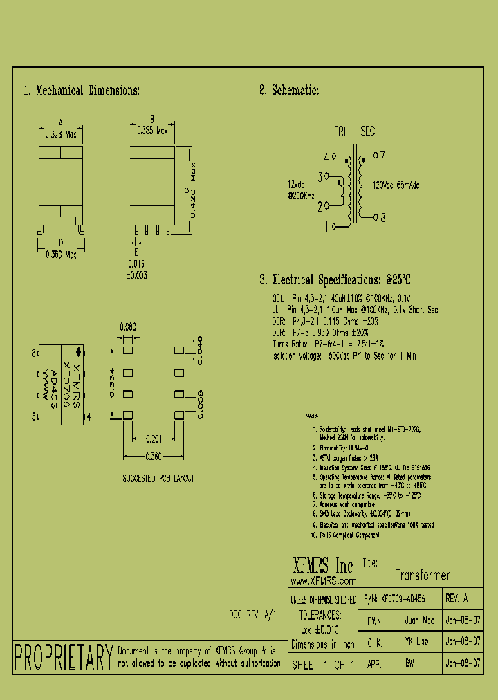 XF0709-AD45S_8613407.PDF Datasheet