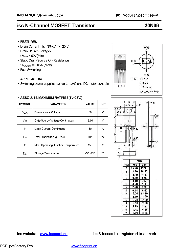 30N06_8614694.PDF Datasheet