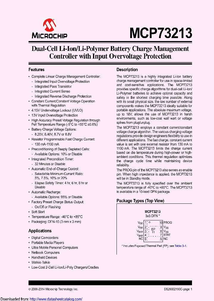 MCP73213T-B6AIMF_8615034.PDF Datasheet