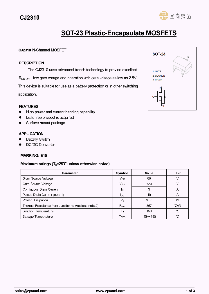 CJ2310_8615624.PDF Datasheet