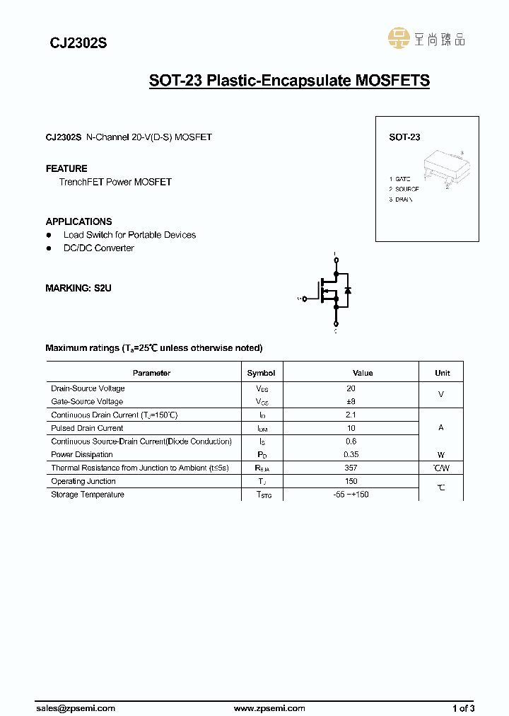 CJ2302S_8615619.PDF Datasheet
