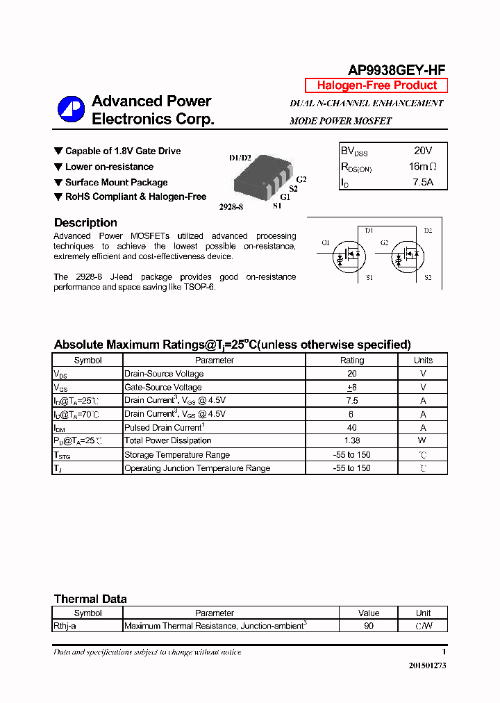 AP9938GEY-HF-16_8617624.PDF Datasheet