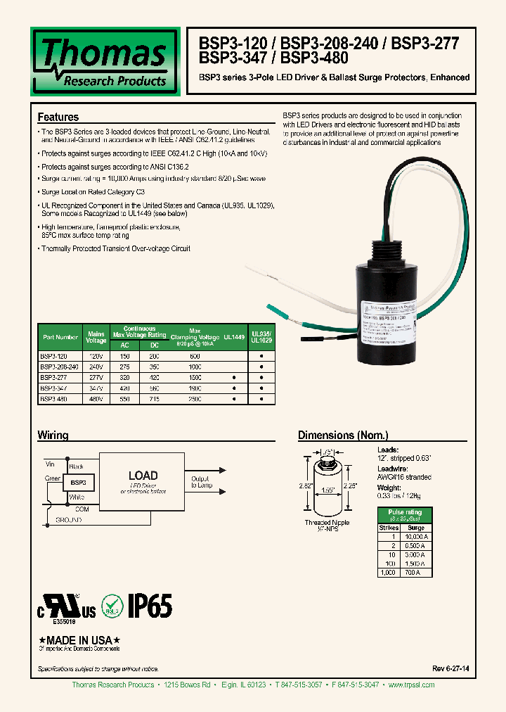 BSP3-277_8617479.PDF Datasheet