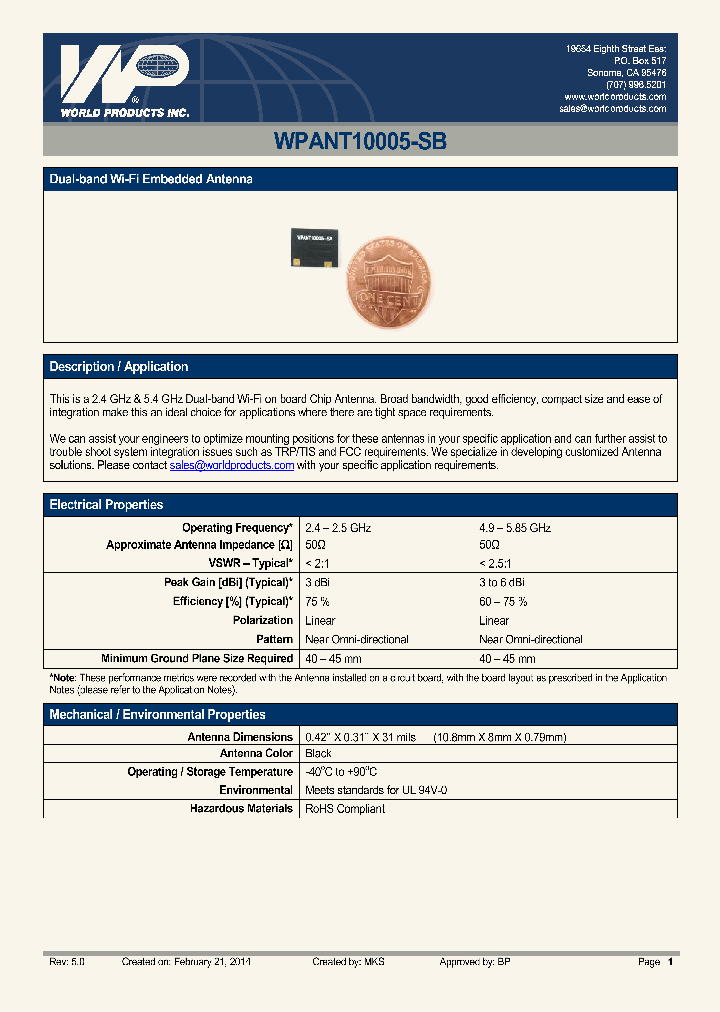 WPANT10005-SB_8617937.PDF Datasheet