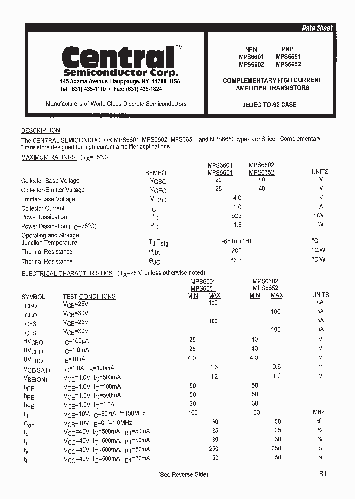 MPS6651_8618047.PDF Datasheet