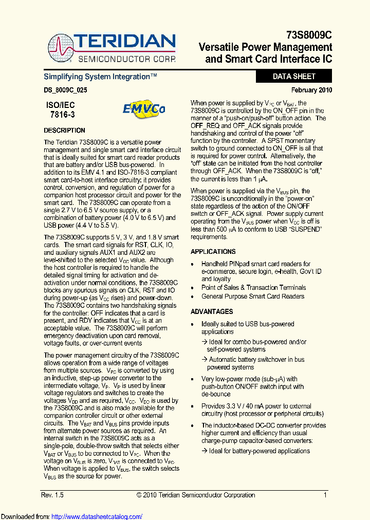 73S8009C-32IMF_8619317.PDF Datasheet
