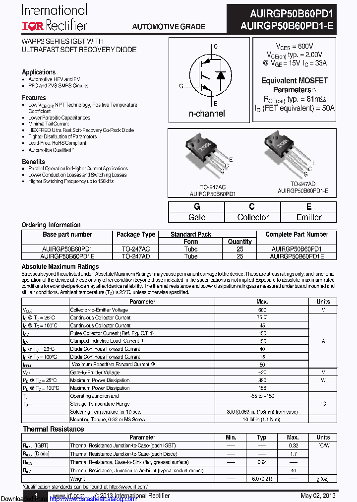 AUIRGP50B60PD1_8619835.PDF Datasheet