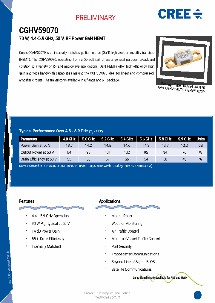 CGHV59070F-TB_8622561.PDF Datasheet