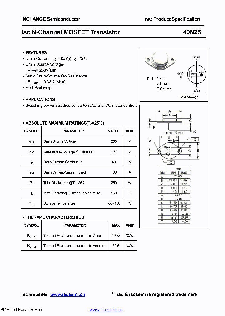40N25_8622586.PDF Datasheet