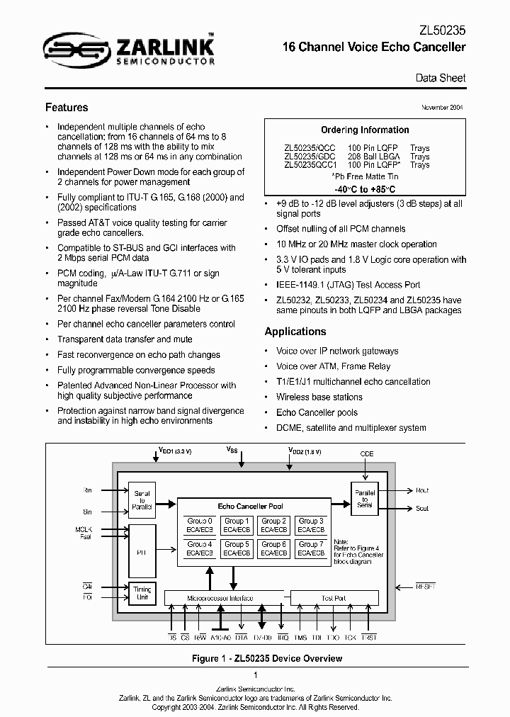 ZL50235GDC_8622507.PDF Datasheet