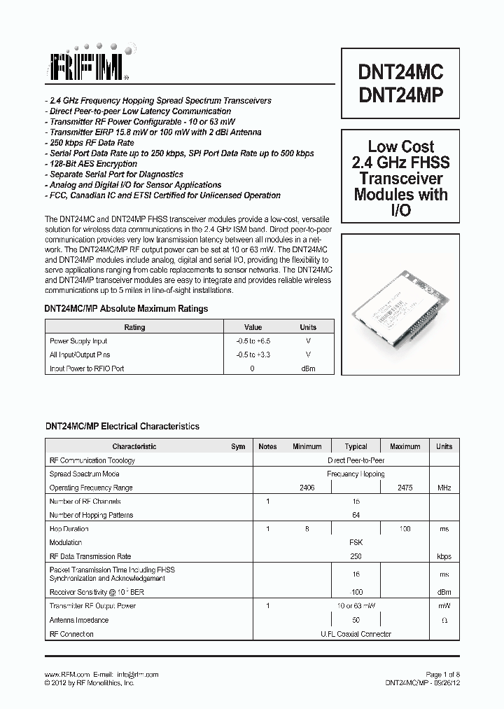 DNT24MP_8622943.PDF Datasheet