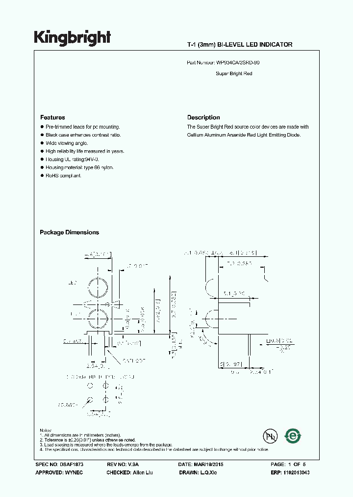 WP934CA-2SRD-90_8627500.PDF Datasheet