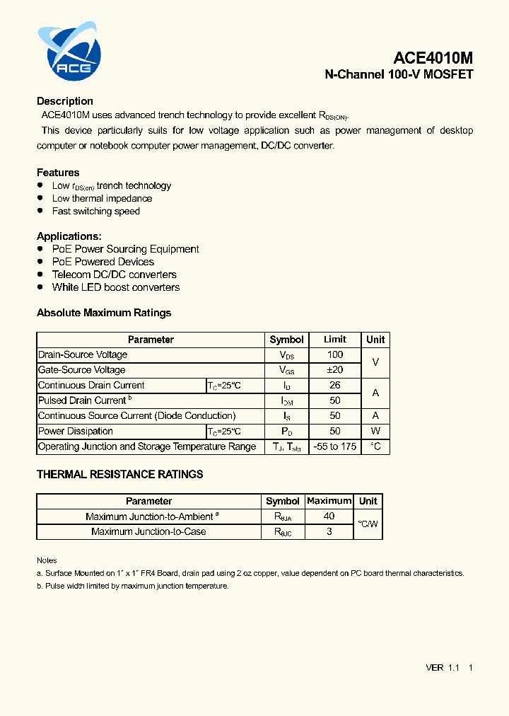 ACE4010M_8627919.PDF Datasheet