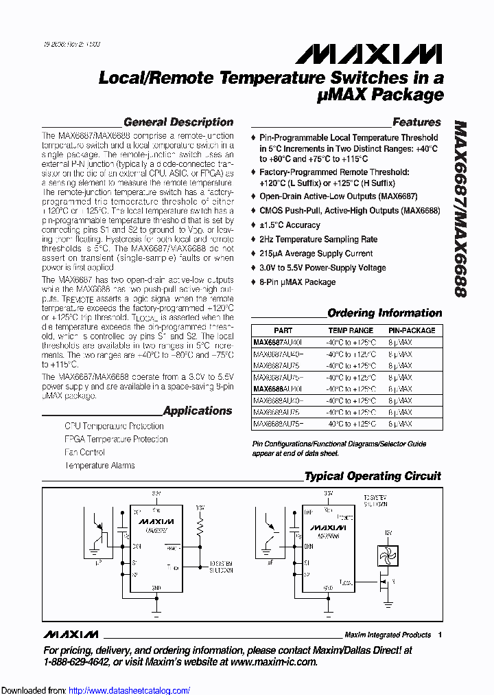 MAX6687AU40L_8629484.PDF Datasheet