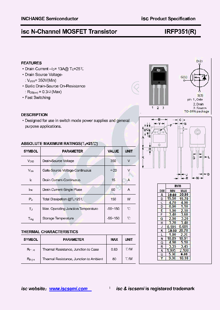 IRFP351_8630877.PDF Datasheet