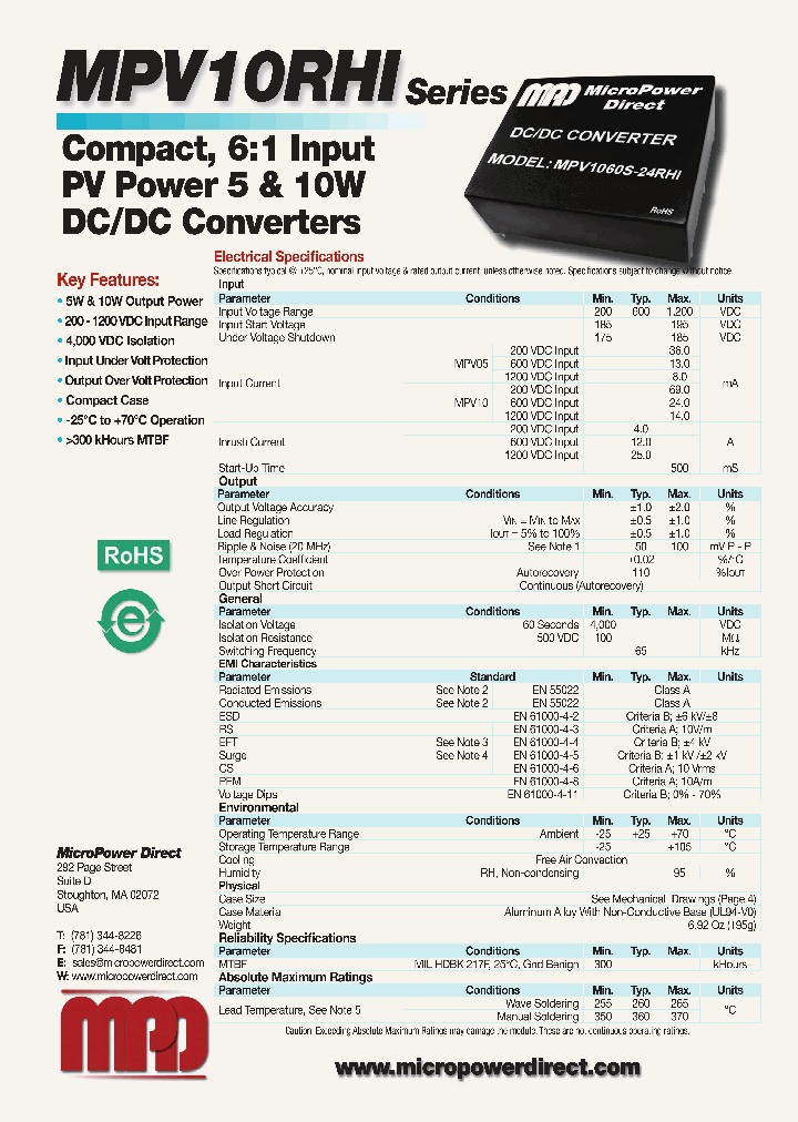 MPV1060S-05RHI_8631208.PDF Datasheet