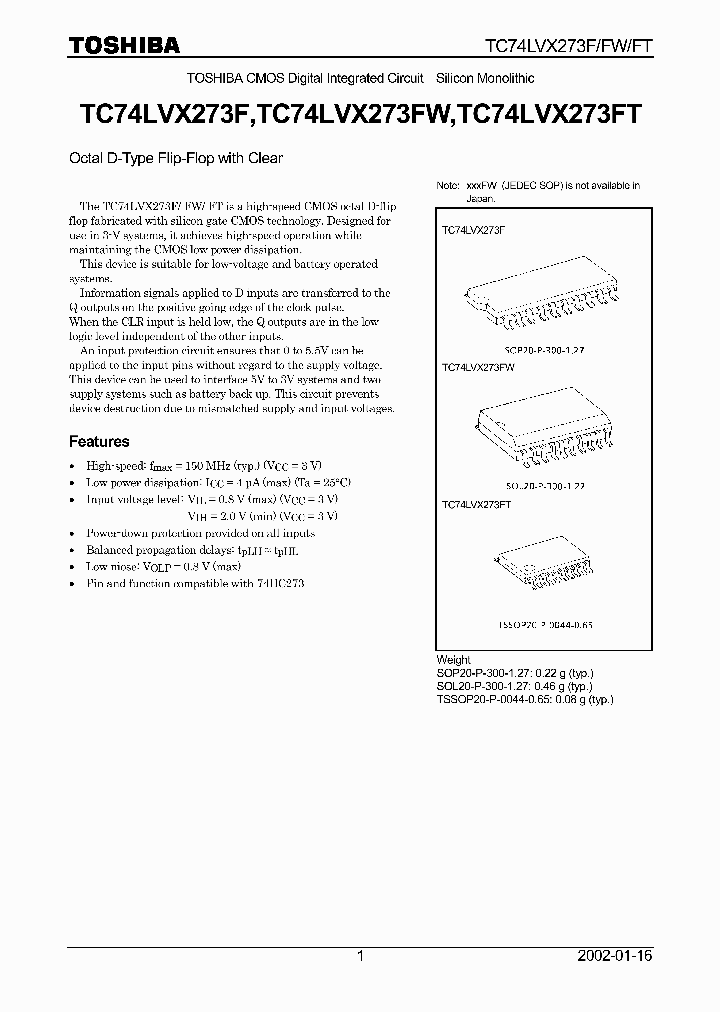 TC74LVX273FW_8631462.PDF Datasheet