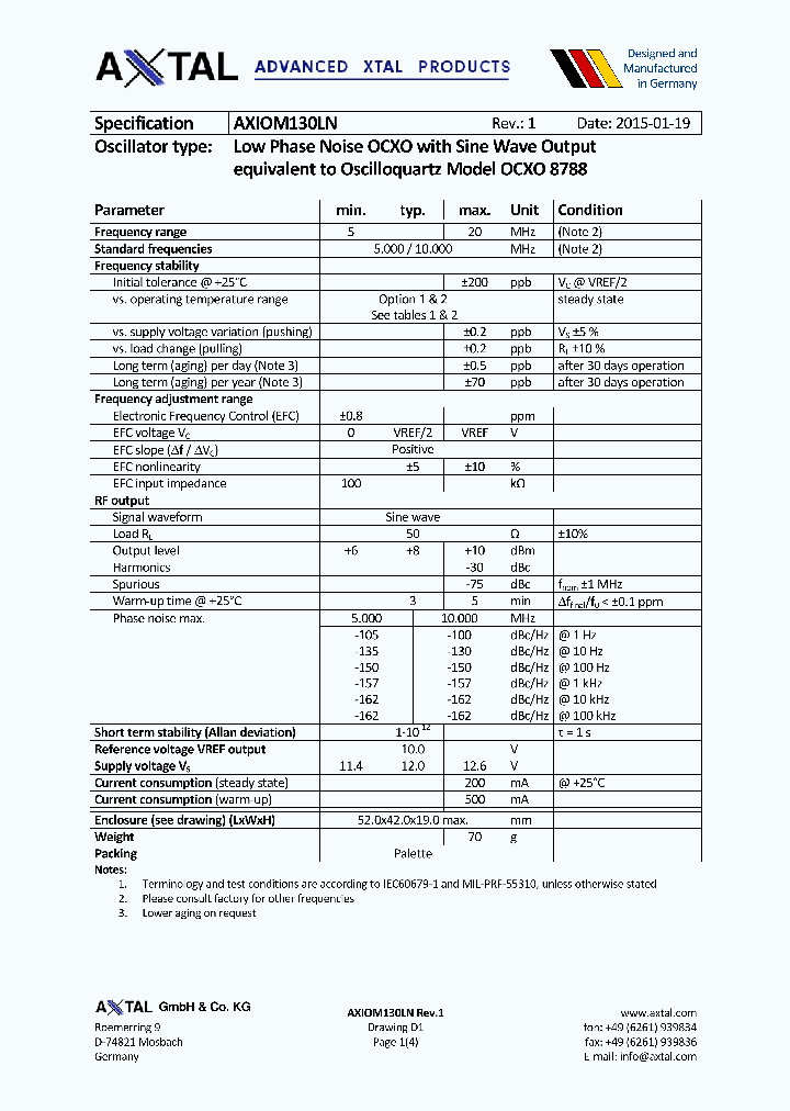 AXIOM130LN_8632363.PDF Datasheet