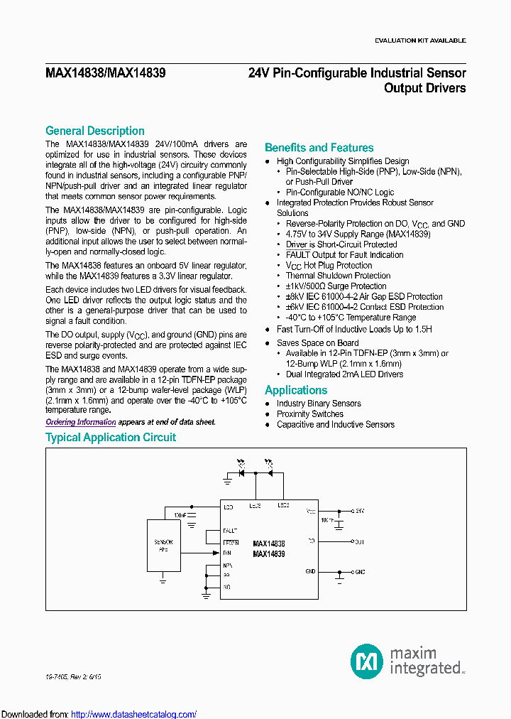 MAX14839GTC_8632272.PDF Datasheet