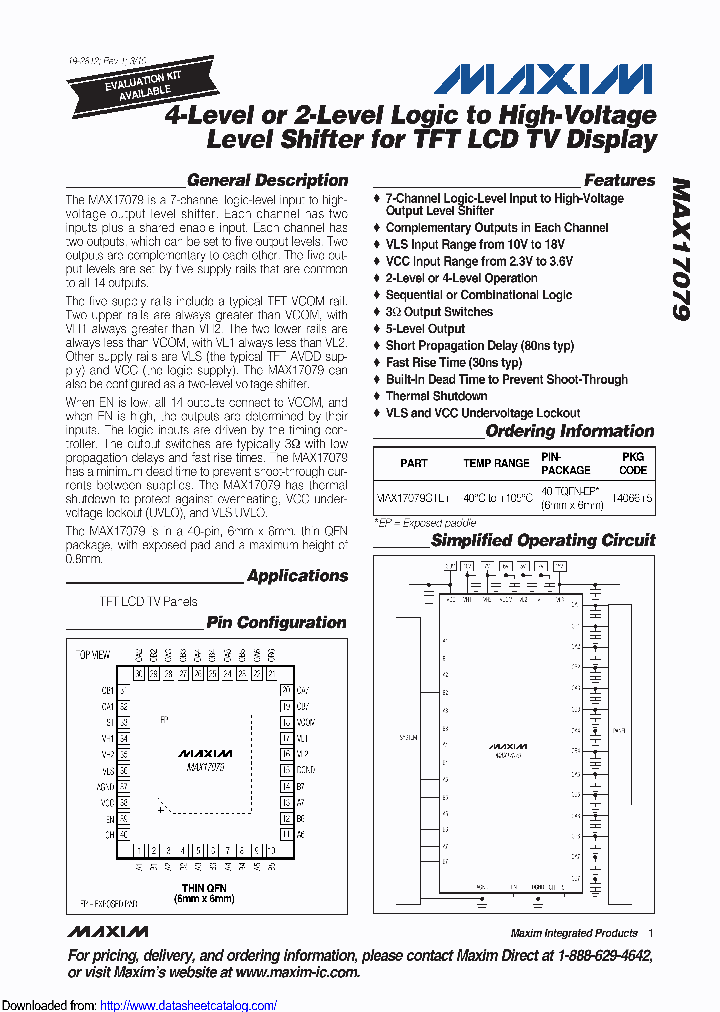 MAX17079GTLT_8632281.PDF Datasheet