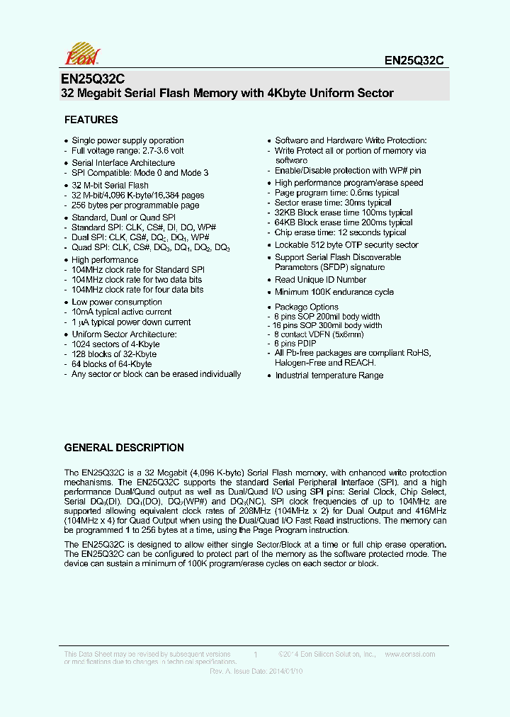 EN25Q32C_8632934.PDF Datasheet