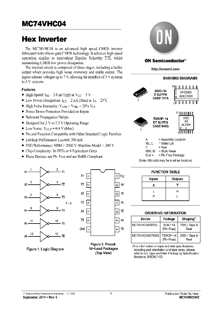 MC74VHC04DR2G_8633059.PDF Datasheet