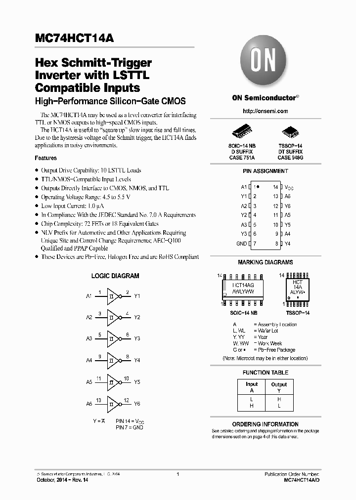 MC74HCT14ADTR2G_8633807.PDF Datasheet