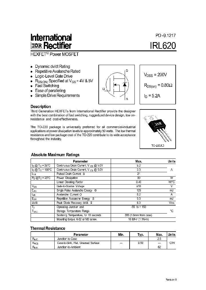 IRL620_8634478.PDF Datasheet