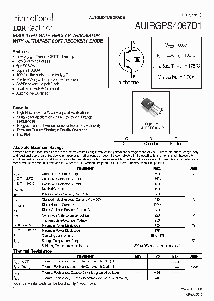 AUIRGPS4067D1_8635397.PDF Datasheet