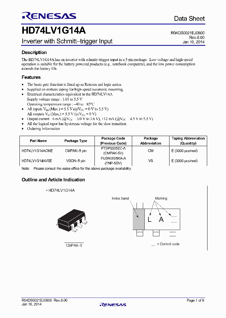 HD74LV1G14A-15_8635767.PDF Datasheet