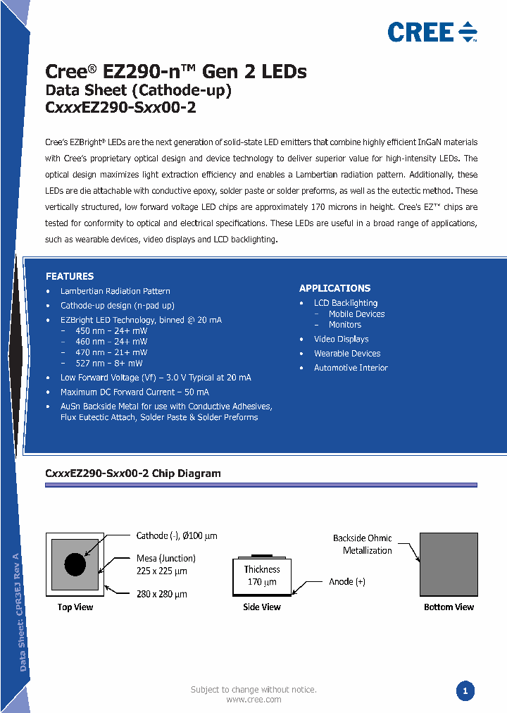 C527EZ290-S0800-2_8636347.PDF Datasheet