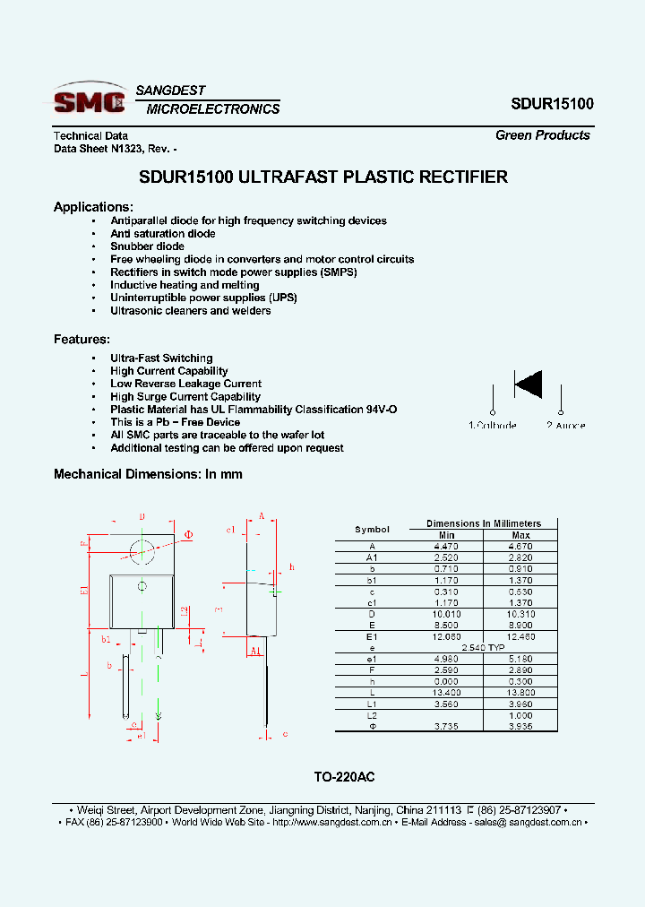 SDUR15100_8636276.PDF Datasheet