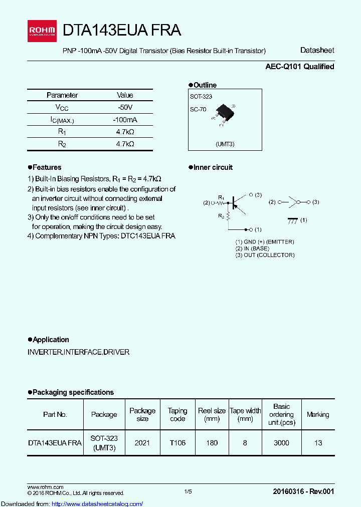 DTA143EUAFRAT106_8638669.PDF Datasheet
