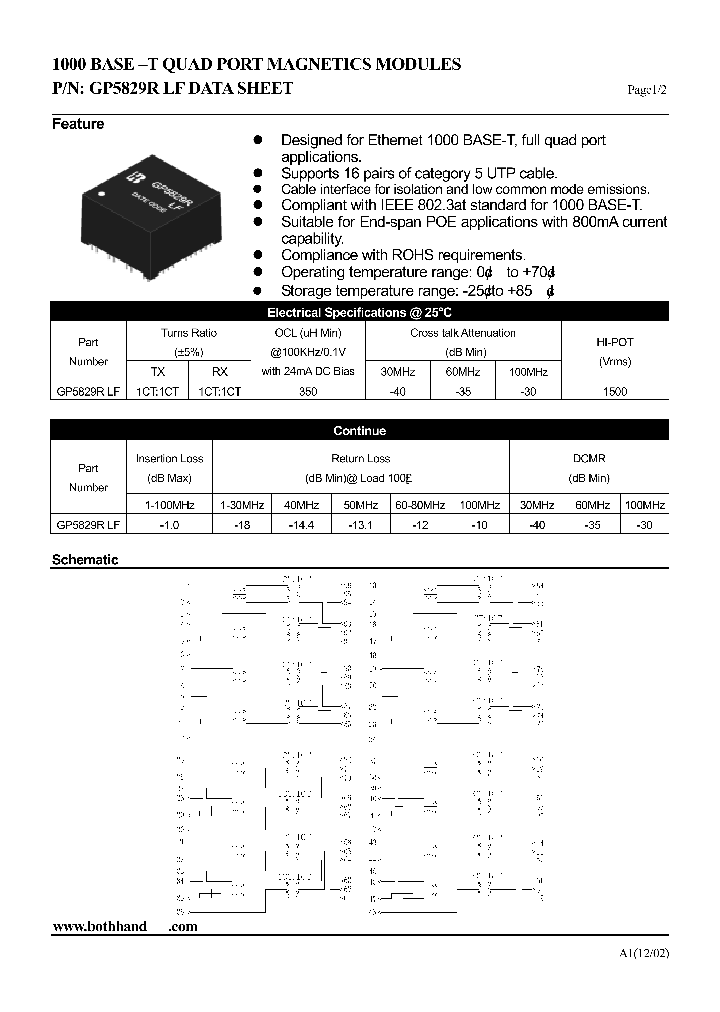 GP5829R-LF_8638914.PDF Datasheet