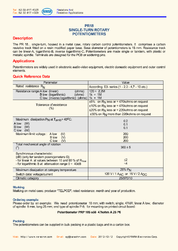 PRT183G_8640454.PDF Datasheet