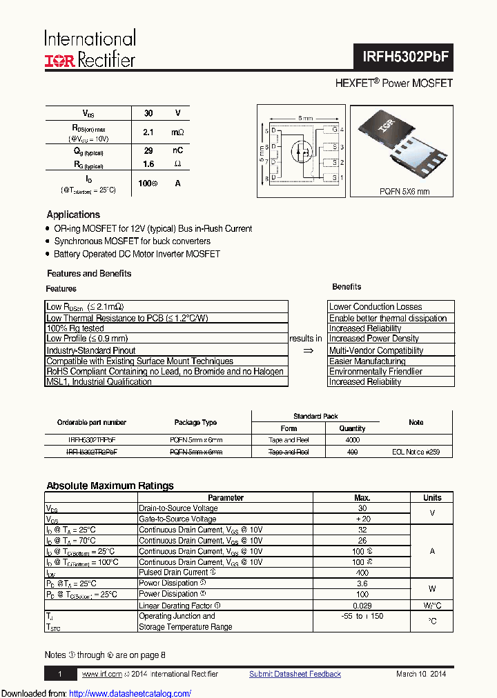 IRFH5302TRPBF_8642249.PDF Datasheet