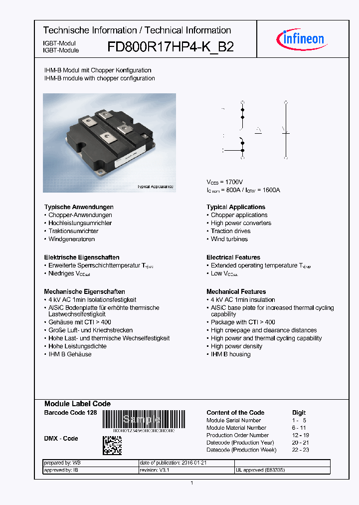 FD800R17HP4-K-B2_8645170.PDF Datasheet
