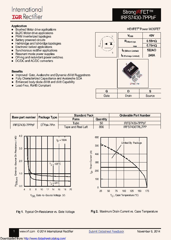 IRFS7430-7PPBF_8645583.PDF Datasheet