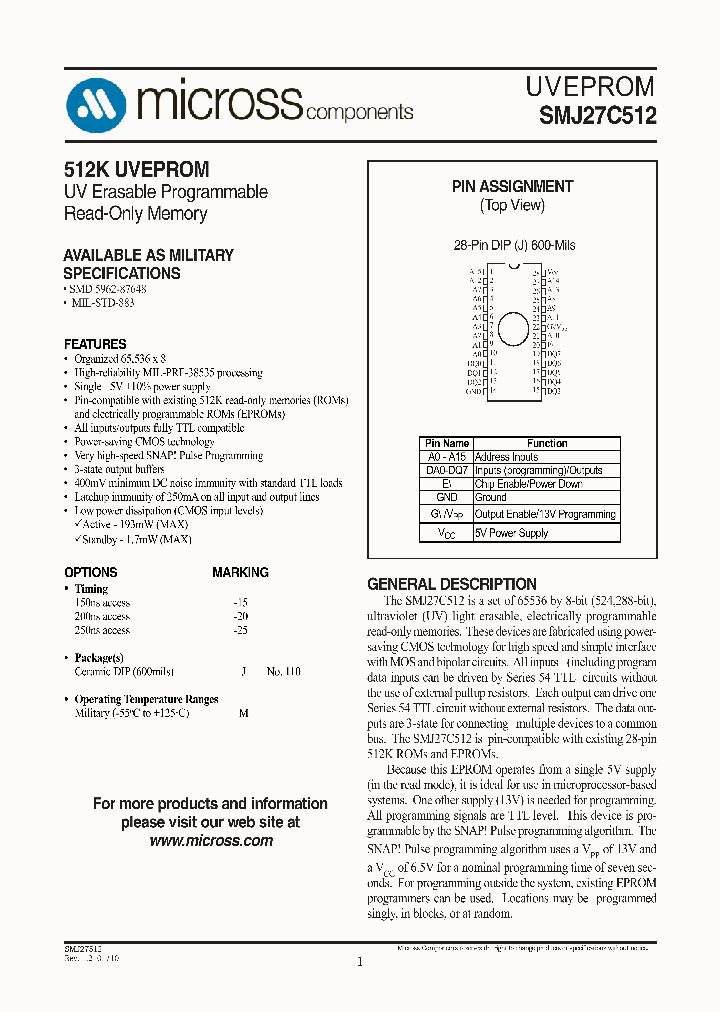 SMJ27C512_8647658.PDF Datasheet