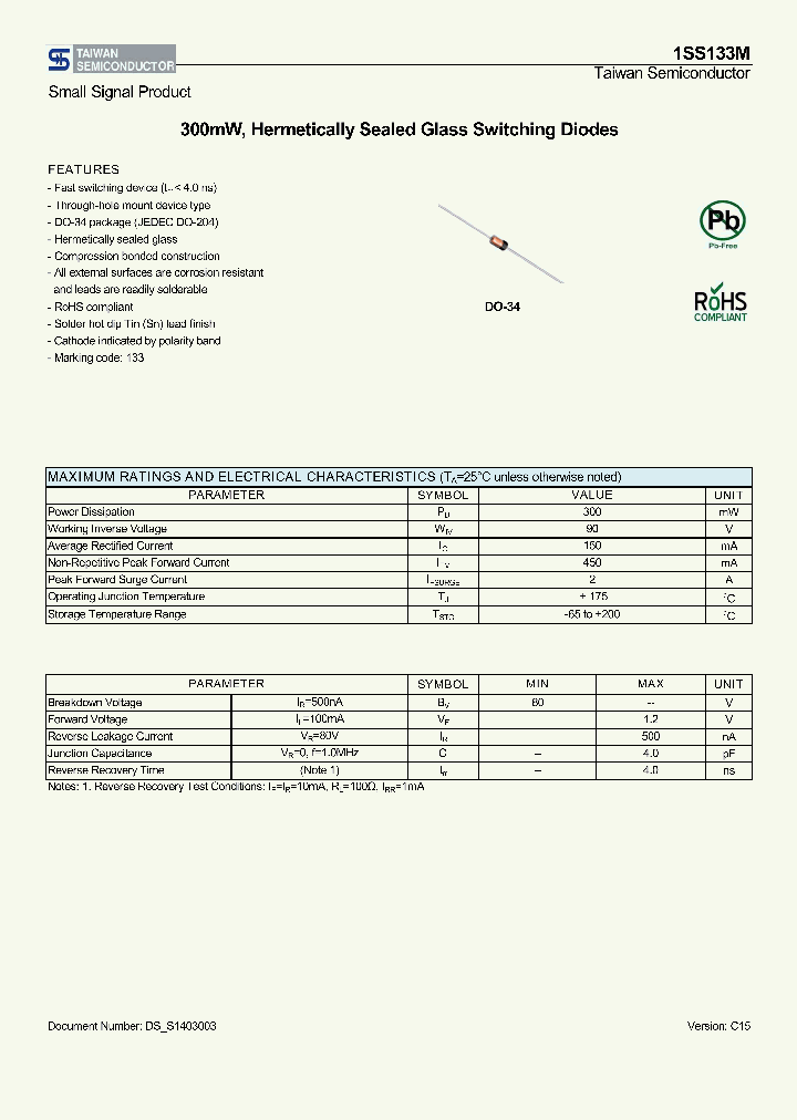 1SS133M-15_8647904.PDF Datasheet