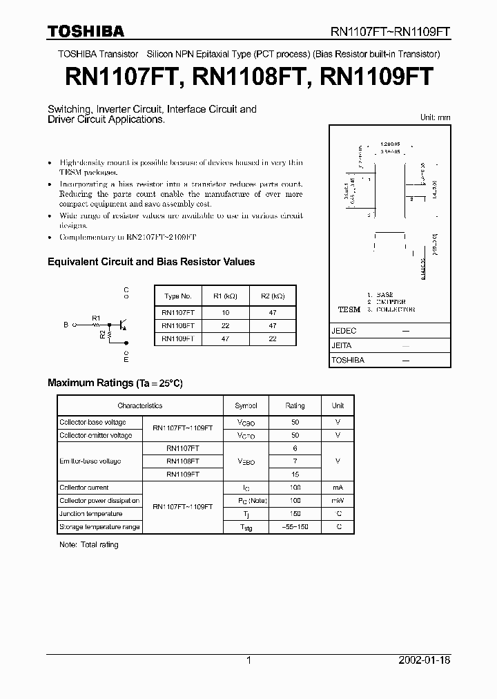 RN1108FT_8647910.PDF Datasheet