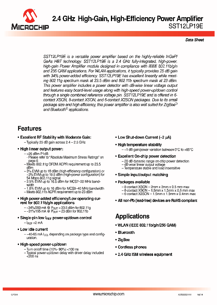 SST12LP19E-NR_8649411.PDF Datasheet