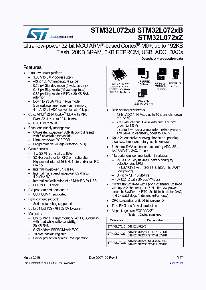 STM32L072XB_8650154.PDF Datasheet