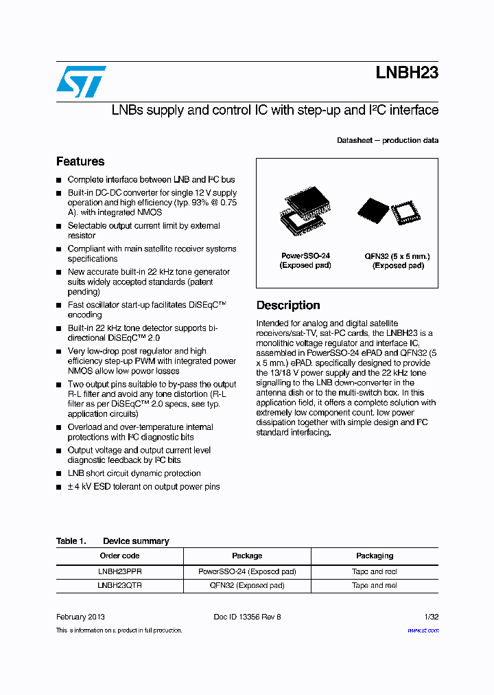 LNBH23QTR_8652807.PDF Datasheet